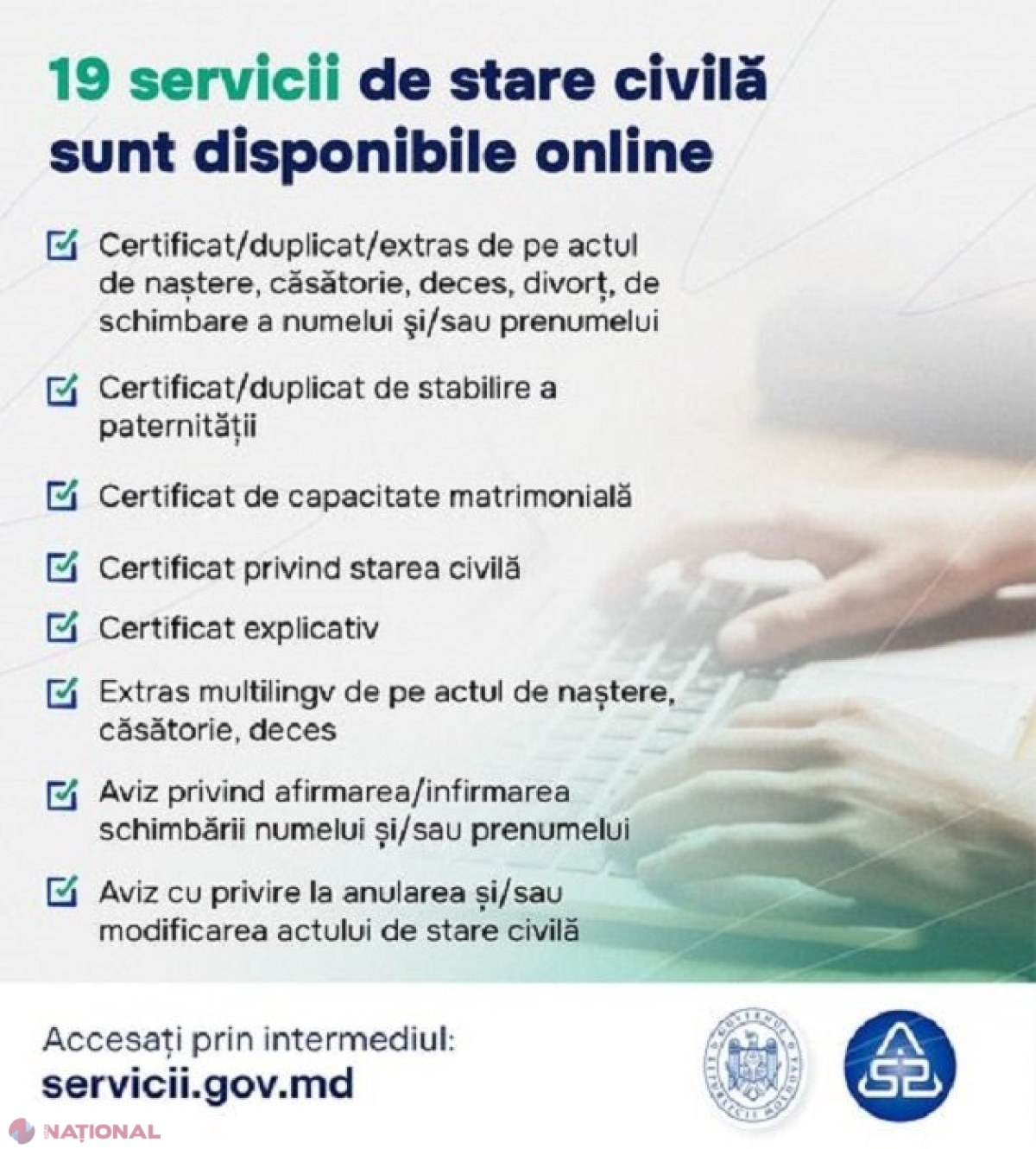 Proiect-pilot: 19 acte de stare civilă, disponibile ONLINE începând cu data de 23 martie, dacă dețineți semnătură digitală
