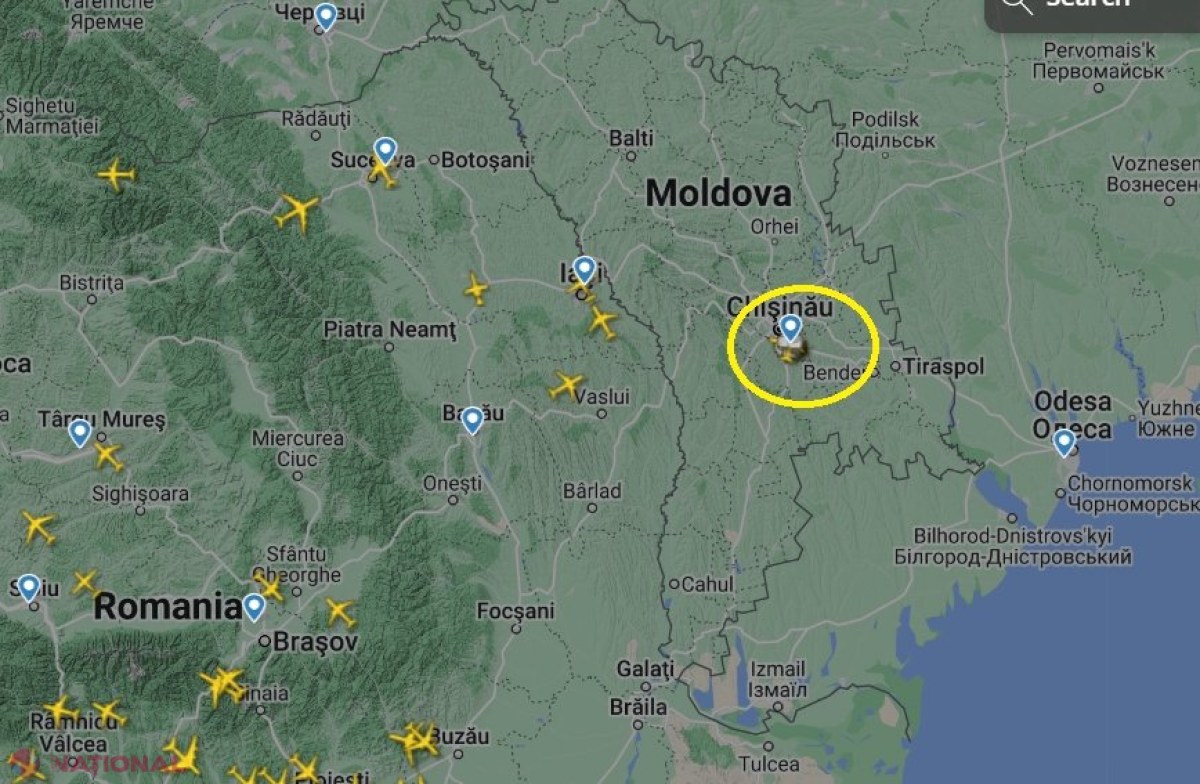 UPDATE // Spațiul aerian al R. Moldova a fost ÎNCHIS din motive de securitate, timp de aproape trei ore și jumătate