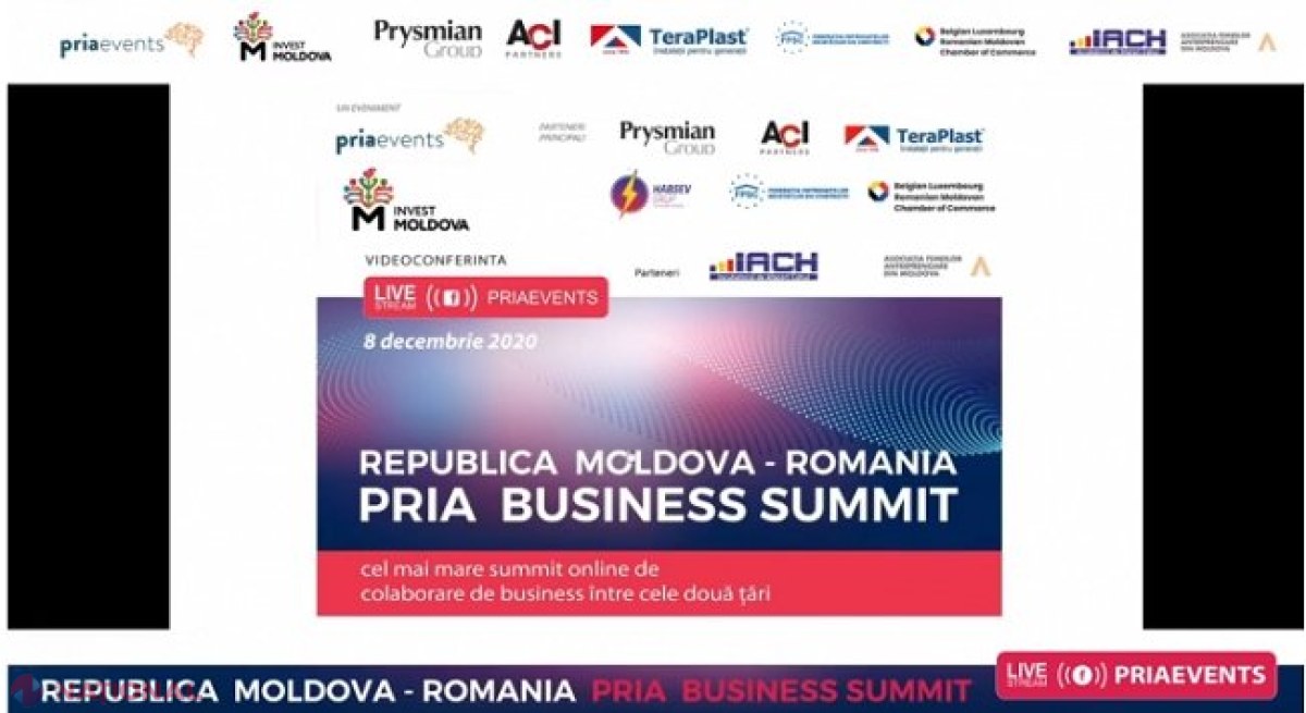 SUMMIT al oamenilor de afaceri din România și R. Moldova: „România a fost și este pentru noi un susținător ferm în cadrul instituțiilor europene, în procesul de implementare a reformelor și obiectivului de integrare europeană”