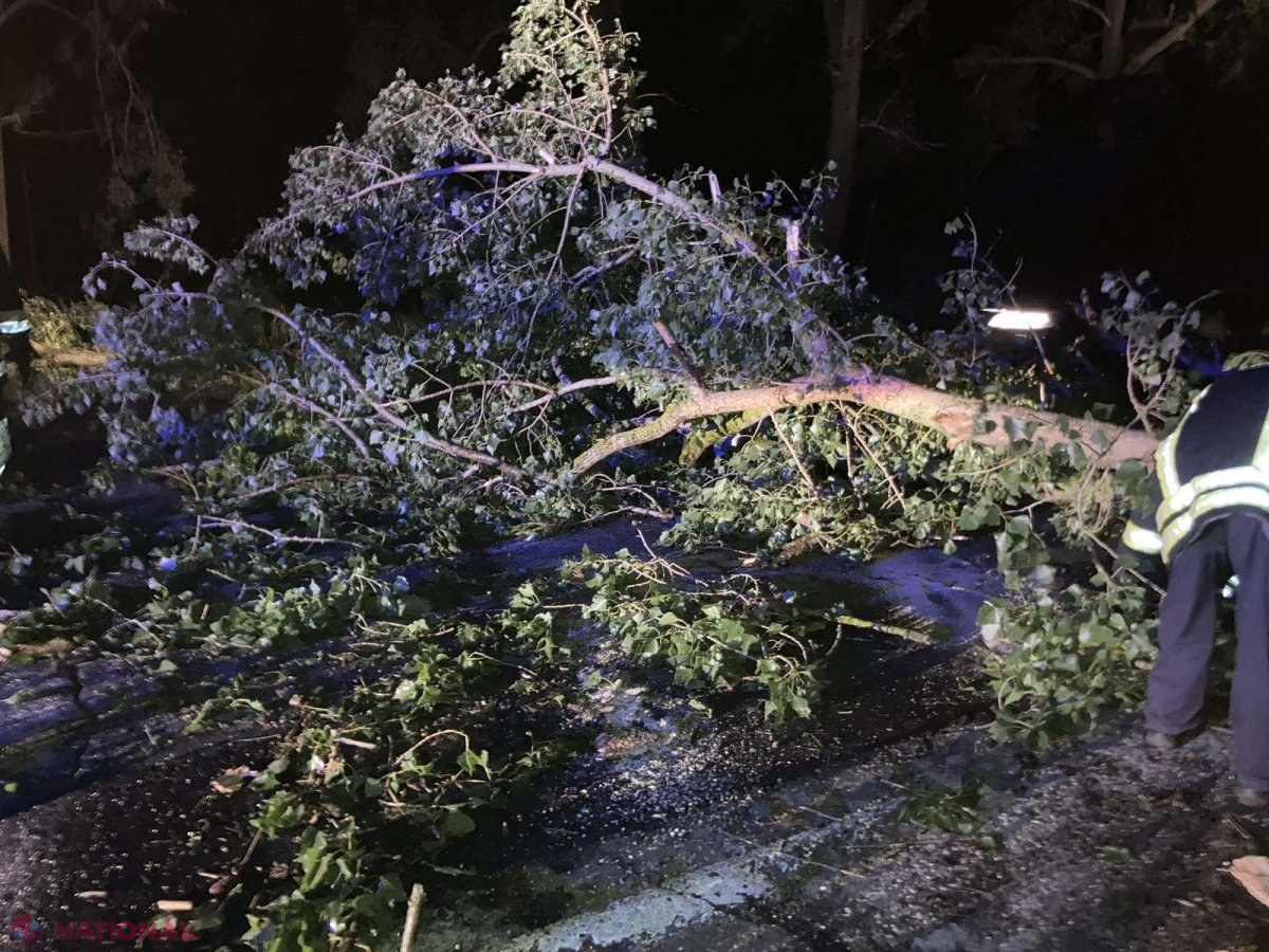 FOTO // Furtuna de seara trecută a provocat mai multe stricăciuni, iar zeci de localități au rămas fără curent electric. Peste 200 de SALVATORI sunt antrenați în lichidarea consecințelor intemperiei