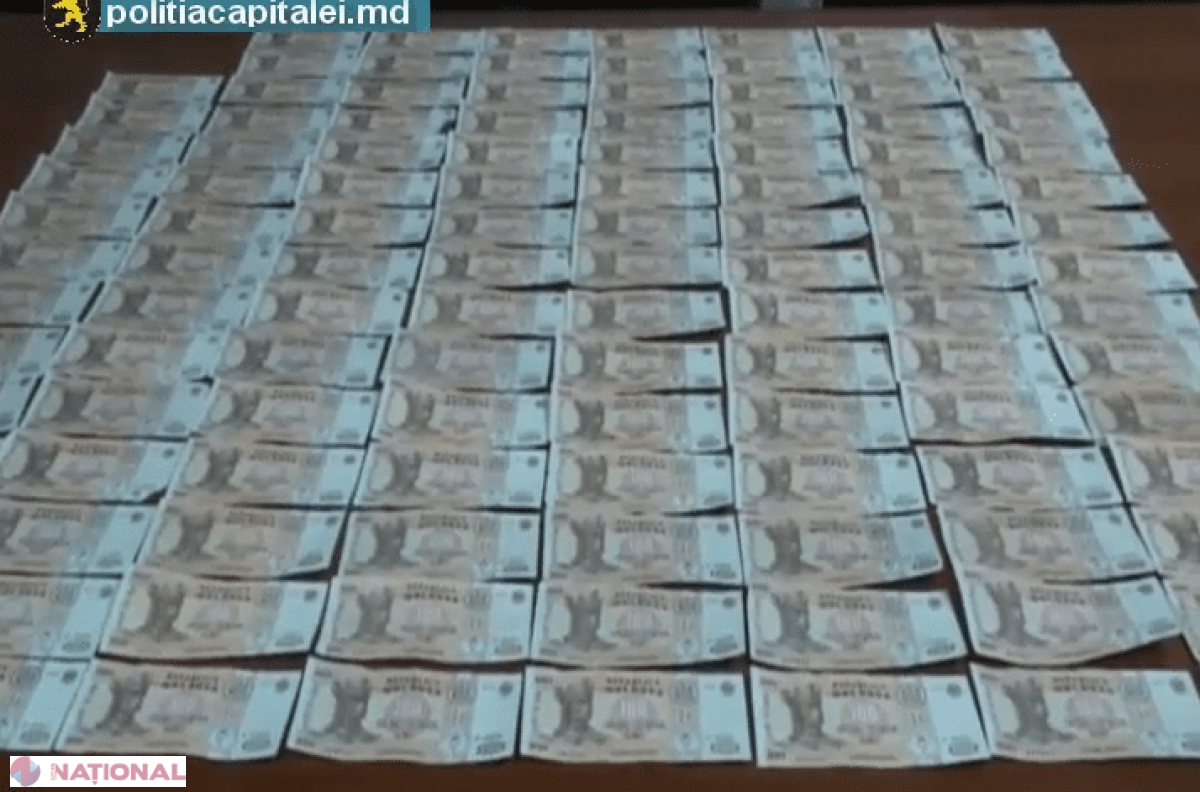 Atenție la bancnote! Poliția a găsit sume mari de bani falși în Chișinău