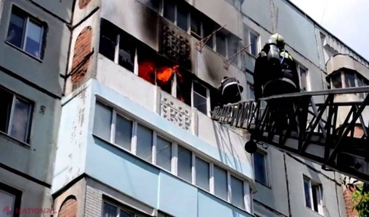 INCENDII la Bălți și Telenești. Un bărbat a MURIT