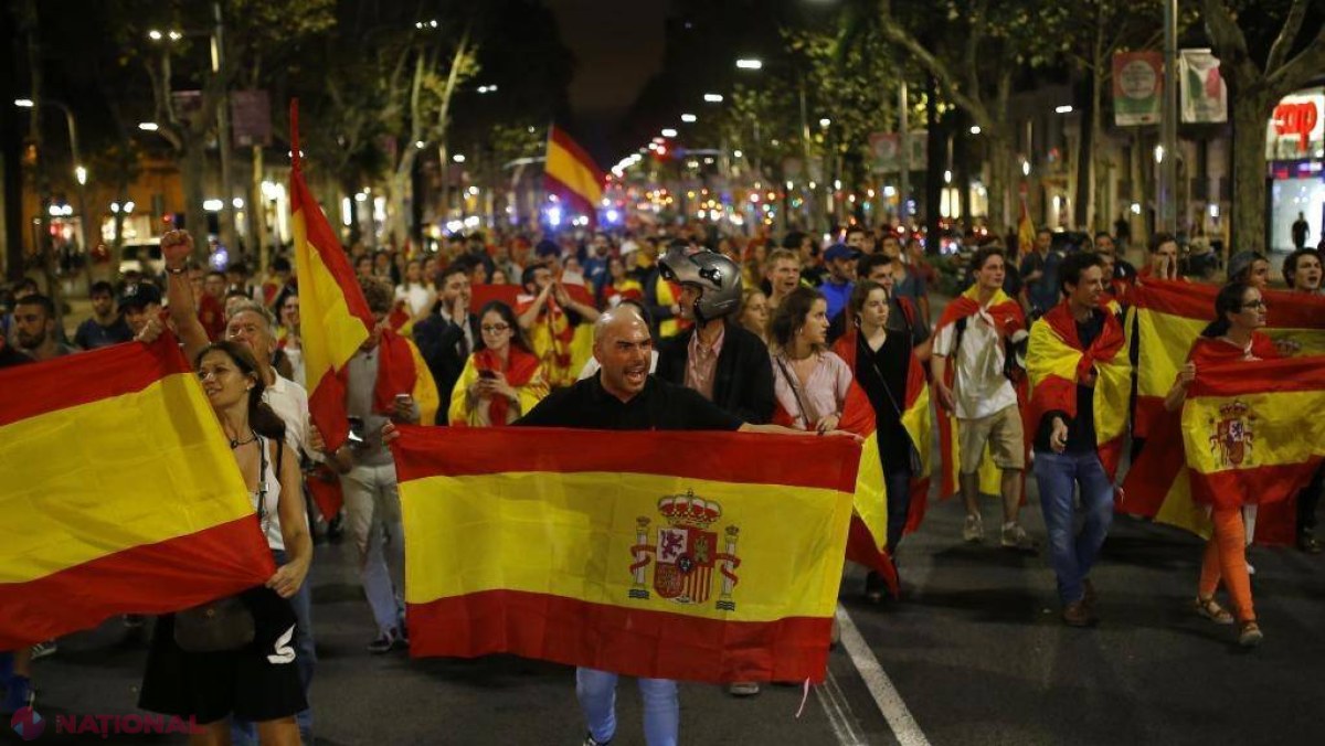 LIVE // Manifestaţie de amploare la Barcelona pentru unitatea Spaniei. „Toţi uniţi - Catalonia este Spania”