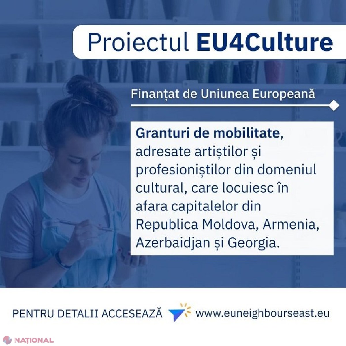 EU4Culture // OPORTUNITATE pentru artiștii și profesioniștii din domeniul cultural: UE oferă granturi de până la 5 000 de euro pentru stagii sau vizite de studiu peste hotare