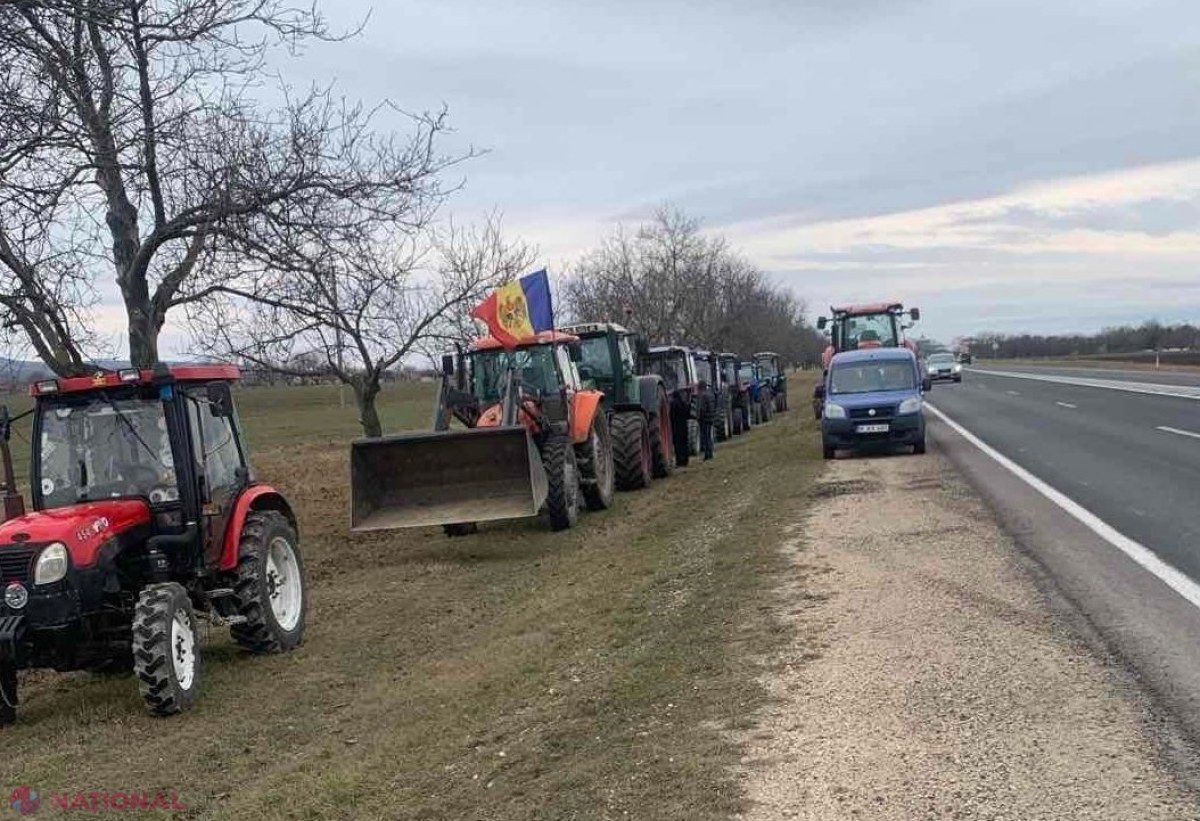 VIDEO, FOTO // Fermierii din alte patru raioane ies la PROTEST cu tractoarele. Agricultorii de la Hâncești vor protesta în preajma punctului de trecere al frontierei Leușeni - Albița
