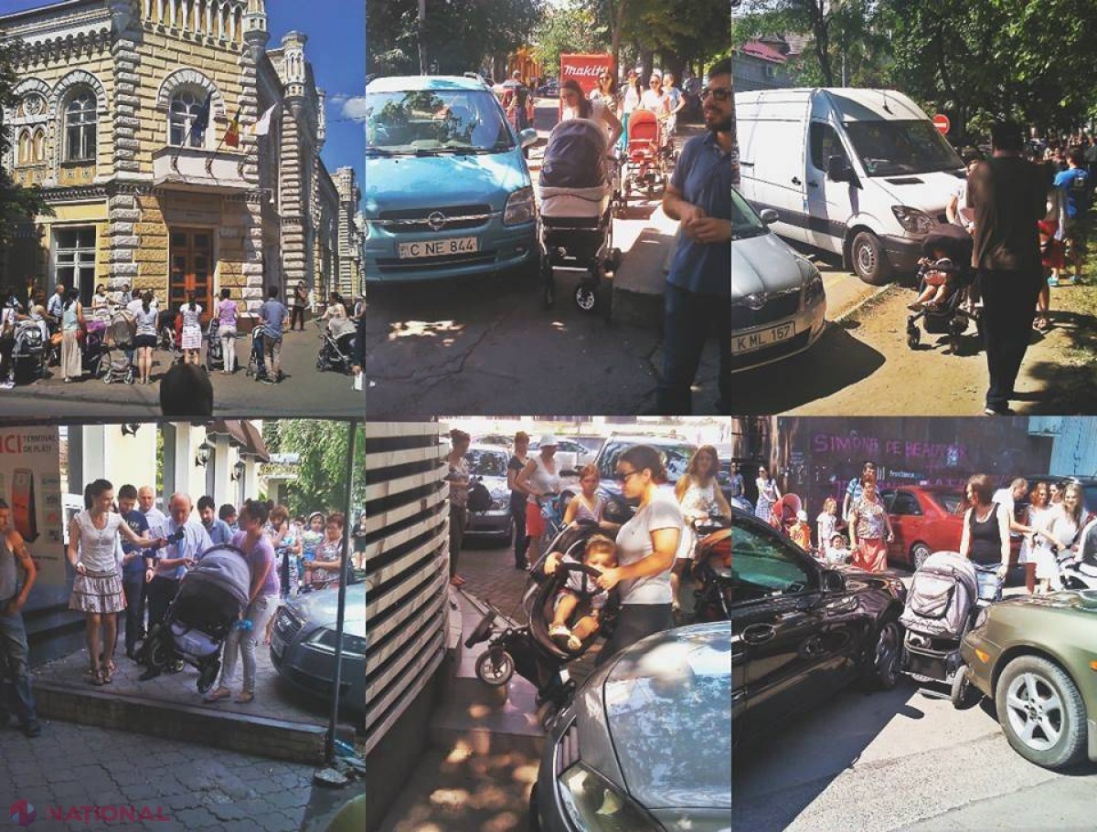 FLASHMOB cu bebeluși, în centrul capitalei