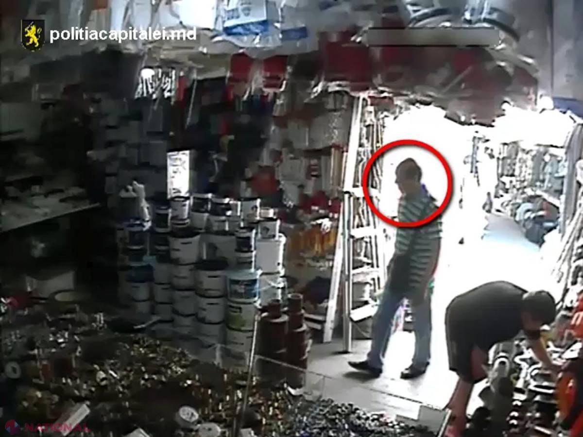S-a dus la o piață din Chișinău și a furat un telefon mobil: Cetățean străin, SURPRINS de camerele video