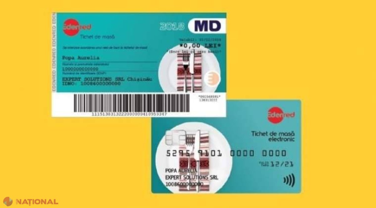 Tichetele de masă în Republica Moldova, lansate de o companie franceză