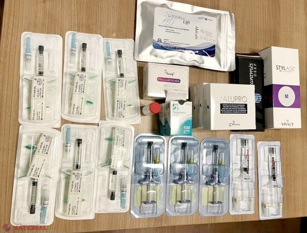 Produse destinate injectărilor FACIALE, aduse clandestin în R. Moldova de la Odesa