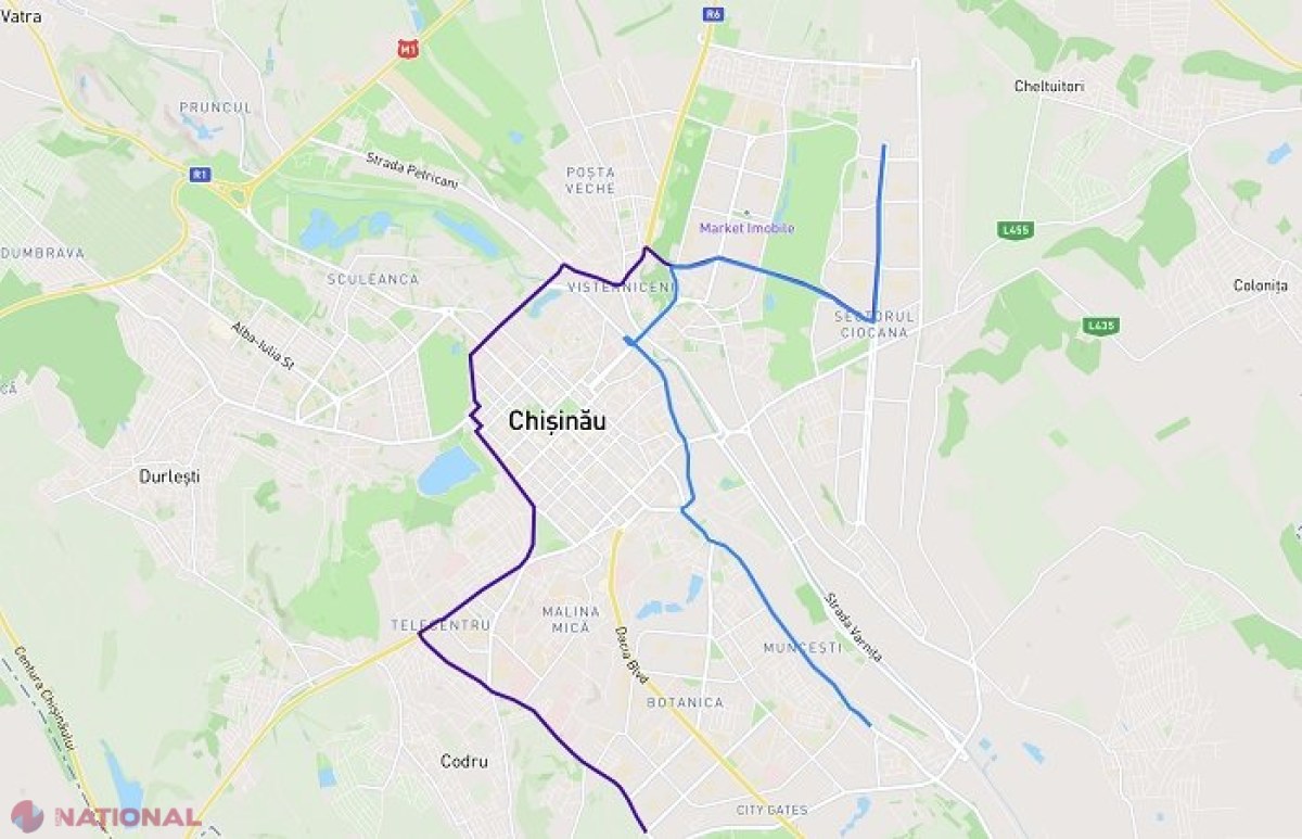 IMPORTANT! Străzile din centrul Chișinăului care vor fi BLOCATE miercuri, 31 mai, de la ora 17.00, și traseele alternative pe care vă veți putea deplasa în următoarele zile