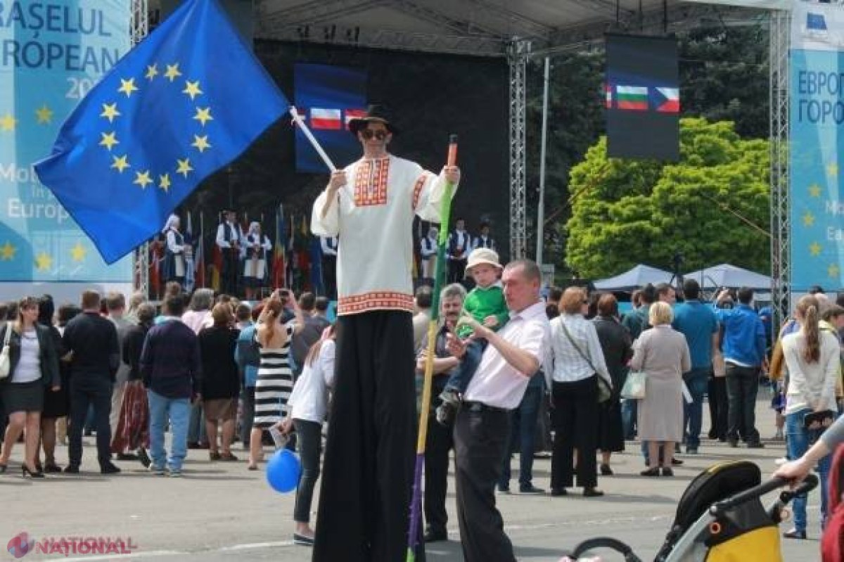 Ziua Europei // Eurovision, în DIRECT de la Stockholm, în centrul Chișinăului