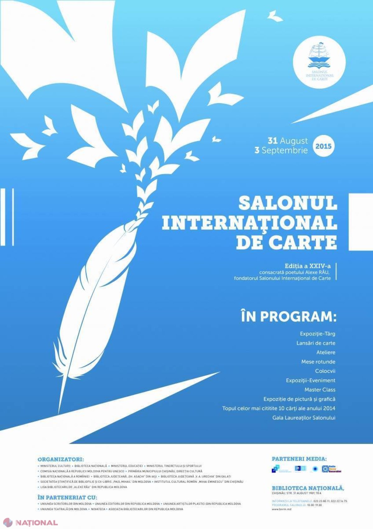Salonul Internațional de Carte, consacrat lui Alexe Rău