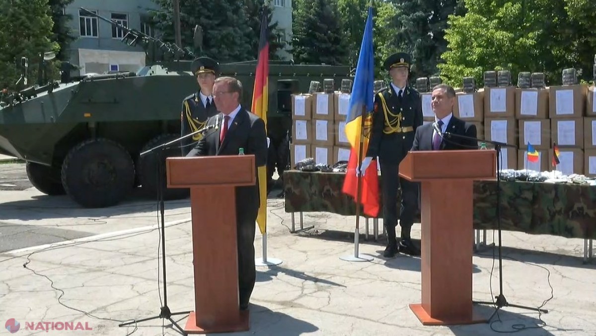 VIDEO // Germania, SCUT pentru R. Moldova. Pistorius: „Germania va fi tot timpul de partea R. Moldova și nu vom permite Rusiei să DESTABILIZEZE țara dvs. Vom finanța cumpărarea a 14 blindate „Piranha” și sisteme pentru a întări apărarea aeriană”