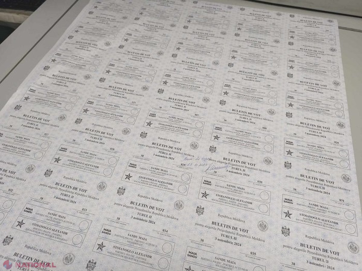 CEC a demarat tipărirea buletinelor de vot pentru turul doi al alegerilor prezidențiale: Peste 829 de mii de buletine vor fi distribuite secțiilor electorale din străinătate