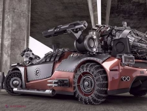 GALERIE FOTO // Ferrari, Maybach şi Rolls transformate în maşini post-apocaliptice