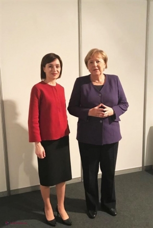 Ex-premierul Maia Sandu s-a întâlnit cu Angela Merkel. Ce PROMISIUNE i-a făcut cancelarul Germaniei liderei PAS