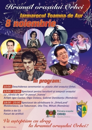 Hramul orașului Orhei va fi sărbătorit cu fast - iarmaroace și CONCERTE cu interpreți celebri din R. Moldova și de peste hotare. Autoritățile locale susțin că vor asigura toate măsurile sanitare în contextul pandemiei