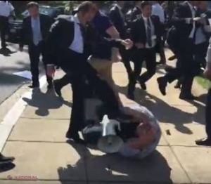 VIDEO // Protestatarii s-au BĂTUT cu gărzile de corp ale președintelui