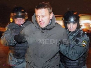 Navalnîi, ARESTAT din nou la Moscova, pentru ca să nu ajungă la proteste