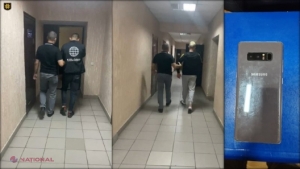 VIDEO // Mare atenție când sunteți rugați să dați telefonul pentru un apel de urgență: Momentul în care un bărbat este deposedat de telefon, în timp ce așteaptă la o stație din Chișinău
