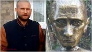 Cea mai STRANIE statuie a lui Vladimir Putin. Cum l-a sculptat, plin de admirație, un artist pe liderul de la Kremlin