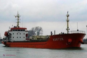 O navă sub pavilion moldovenesc, ARESTATĂ pentru că a acostat ilegal în Crimeea