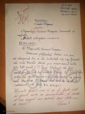 Gest INCREDIBIL. Iată reacția unei profesoare după ce un student i-a spus: „Din taxa mea îți iei salariul!”