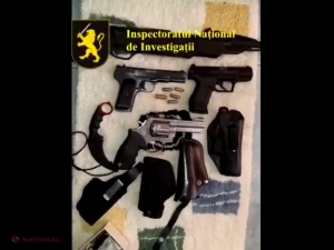 VIDEO // Comerț cu ARME pe teritoriul R. Moldova, aduse ilegal din Federația Rusă: Grup criminal, destructurat