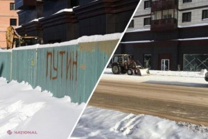 VIDEO // Ce s-a întâmplat cu gardul pe care un polițist a scris numele „PUTIN”