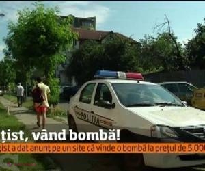 Bombă scoasă la VÂNZARE, pe Internet. Creatorul anunțului este chiar un polițist!