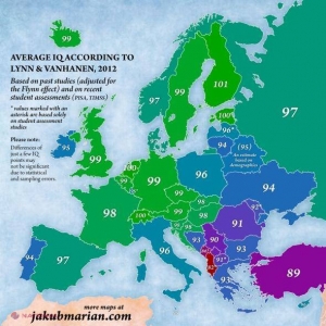 Harta IQ-ului în Europa și în lume. Cum stă R. Moldova la capitolul inteligență