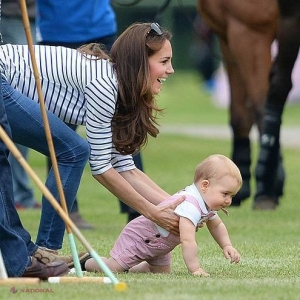 Prințul George a făcut primii pași la un meci de polo