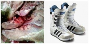 FOTO // Mumie veche de 1.000 de ani! A fost găsită îngropată cu un cuţit şi „ghete adidas”. Cauza morţii acestei femei misterioase
