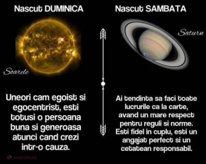 ÎN CE ZI A SĂPTĂMÂNII TE-AI NĂSCUT? VEZI CE SPUNE DESPRE TINE! 