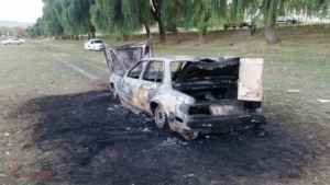 Caz CUTREMURĂTOR la Orhei: Au lovit cu mașina un bărbat, l-au bătut, după care l-au incendiat