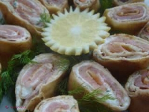 REȚETĂ // Clătite cu brânză şi somon afumat