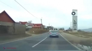 FOTO // VIDEO // Cum poţi s-o păţeşti din cauza UNORA care nu respectă linia continuă