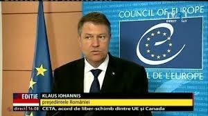 Klaus Iohannis la Strasbourg: „Nu sunt îngrijorat pentru democraţia din România”