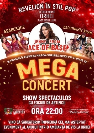Orheiul va găzdui un mega-concert de Revelion. În scenă vor ieși cei de la Ace of Base, Dschinghis Khan și Arabesque!