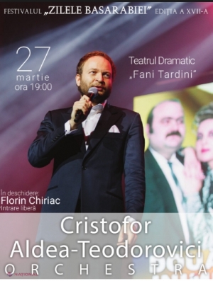 Cristofor Aldea-Teodorovici va cânta în cadrul Festivalului „Zilele Basarabiei” la Galaţi, cu prilejul aniversării Centenarului 