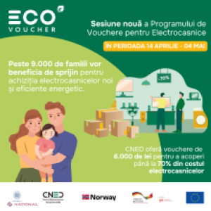 Mii de familii din Moldova beneficiază de noi vouchere pentru electrocasnice eficiente energetic prin Programul EcoVoucher