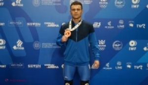 Un nou succes pentru halterofilii moldoveni: Ion Badanev câștigă bronzul la Campionatul European de la Chișinău!