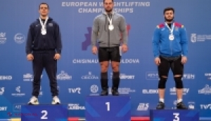 Tudor Bratu aduce trei medalii de bronz Moldovei la Campionatul European de Haltere