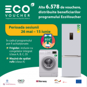 EcoVoucher: Încă 6 578 de familii din R. Moldova au beneficiat de bani de la stat pentru a-și cumpăra electrocasnice eficiente energetic