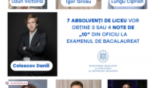 7 elevi eminenți obțin trei sau patru note de „10” la bacalaureatul din 2025 datorită certificatelor și premiilor obținute