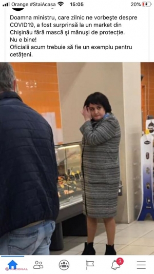 Șeful Guvernului îi ia apărarea ministrei Dumbrăveanu, surprinsă fără mască și mănuși la cumpărături: „Unele secături atacă în cel mai obraznic mod. Nu este necesar de purtat mască”
