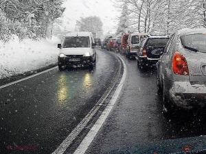 ATENȚIE, șoferi! Pe drumuri se va forma POLEI și GHEȚUȘ!