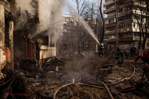 VIDEO // RĂZBOI împotriva civililor: Forțele ruse bombardează puternic blocurile din Kiev