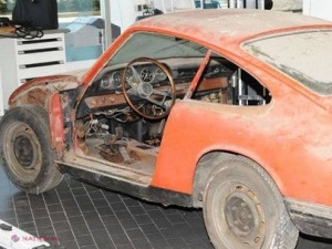 FOTO // Un bărbat a ţinut timp de 20 de ani o „epavă” a unui Porsche în garaj, apoi a primit un telefon! Câţi bani a primit în schimbul maşinii şi cum arată acum