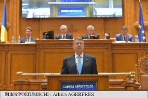 Klaus Iohannis, în Parlament: Regele Mihai a simbolizat speranța unei Românii renăscute și libere, la care românii nu au încetat să aspire